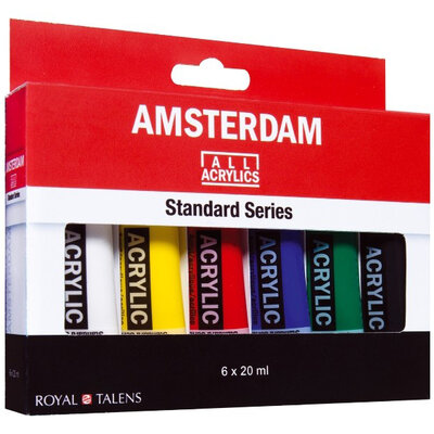 TALENS Amsterdam All Acrylics Standard Series - Intro Set I - Akrilne boje 6x20ml 680921