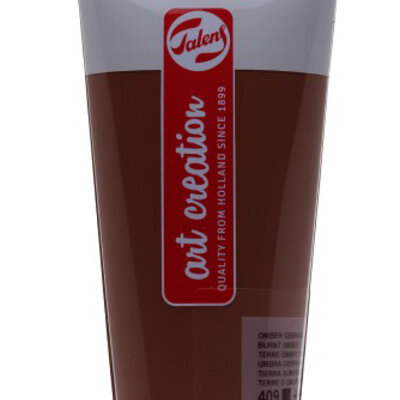 TALENS Art Creation Acrylic Colour Tube - Akrilna boja Burnt Umber 409 200ml 693409