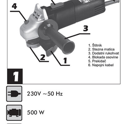 Brusilica ugaona WWS500 72050001