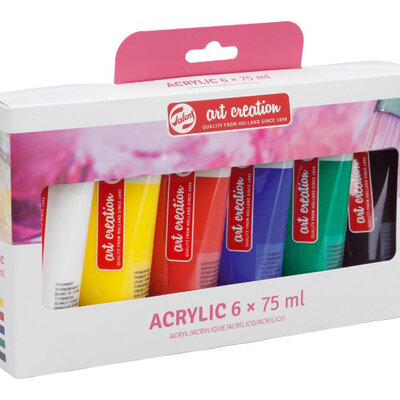 TALENS Art Creation Acrylic Colour Tube - Set - Akrilne boje 6x75ml 692901