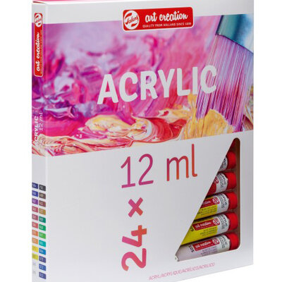 TALENS Art Creation Acrylic Colour Tube - Set - Akrilne boje 24x12ml 699003