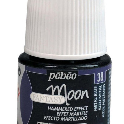 PEBEO Fantasy Moon Hammered Effect - Metal Blue 38 - Boja sa efektom METAL PLAVA 45ml 664347