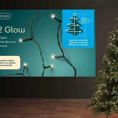 Lumineo Novogodišnje stepenaste LED lampice 1-2-glow basic 7 nivoa 223 LED 49.5462