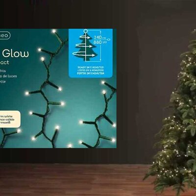 Lumineo Novogodišnje stepenaste LED lampice 1-2-glow Compact 8 nivoa 880 LED 49.5403