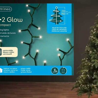 Lumineo Novogodišnje stepenaste LED lampice 1-2-glow Compact 7 nivoa 700 LED 49.5402