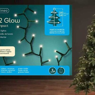 Lumineo Novogodišnje stepenaste LED lampice 1-2-glow Compact 6 nivoa 540 LED 49.5401