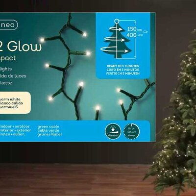 Lumineo Novogodišnje stepenaste LED lampice 1-2-glow Compact 5 nivoa 400 LED 49.5400