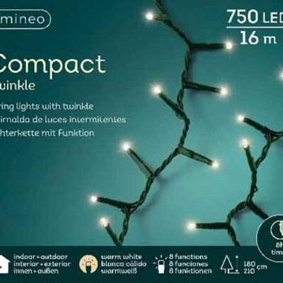 Lumineo Novogodišnje LED lampice za spoljnu i unutrašnju upotrebu 750 LED 16m 49.5351