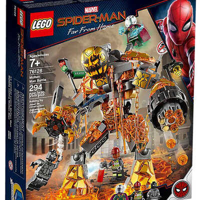 LEGO® Kocke Super Heroji - Spider-Man protiv Molten Mana 76128