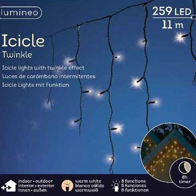 Lumineo Novogodišnje LED lampice za spoljnu i unutrašnju upotrebu Ledenice 11m 49.4831