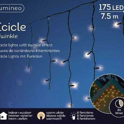 Lumineo Novogodišnje LED lampice za spoljnu i unutrašnju upotrebu Ledenice 7.5m 49.4825