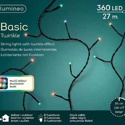 Lumineo Novogodišnje lampice za spoljnu i unutrašnju upotrebu Multicolor 27m 360 LED 49.4169