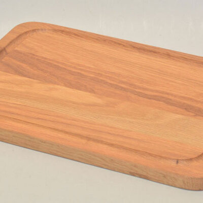 Kuhinjska daska za sečenje od drveta hrasta sa kanalom 8201