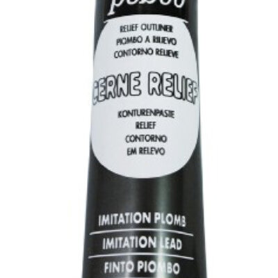 PEBEO Vitrail Cerne Relief - Kontur pasta OLOVO 20ml 664463