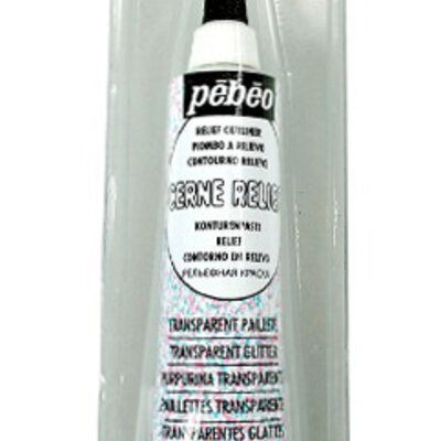 PEBEO Vitrail Cerne Relief - Kontur pasta PROVIDNA SA ŠLJOKICAMA - Blister 20ml 664471