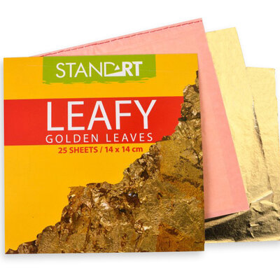 STANDART Zlatni listići LEAFY - Šlag metal 25kom. 613002