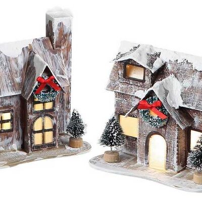Novogodišnja svetleća dekoracija Dve kućice 658727 658731