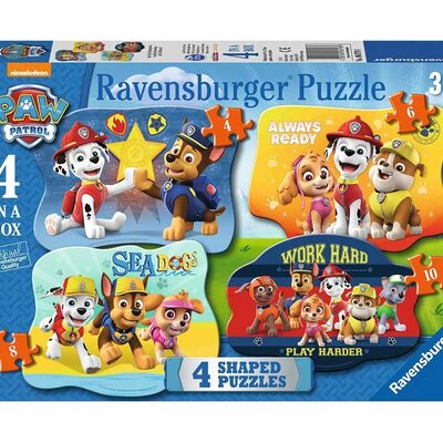 Ravensburger Puzzle 4u1 - Patrolne šape 06979
