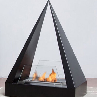 Podni piramida kamin na bioetanol