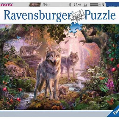 Ravensburger Puzzle 1000 delova - Porodica vukova 15185