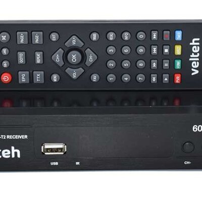 Set top box Prijemnik digitalnog DVB-T2 TV signala Velteh 600T2 + RF