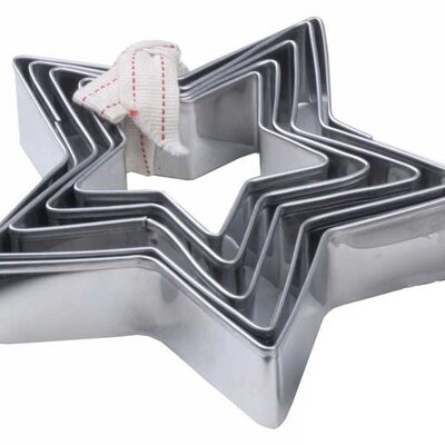 Set modli za sečenje kolača 5 kom. Zvezde 42884