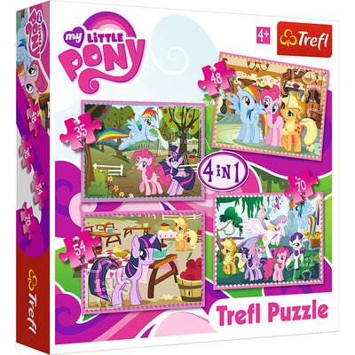 Trefl puzzle 4-u-1 My Little Pony 4 slagalice
