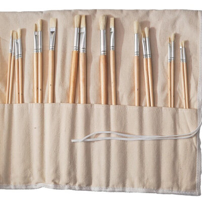 POP BRUSH - Set četkica - natural 18kom. 622001