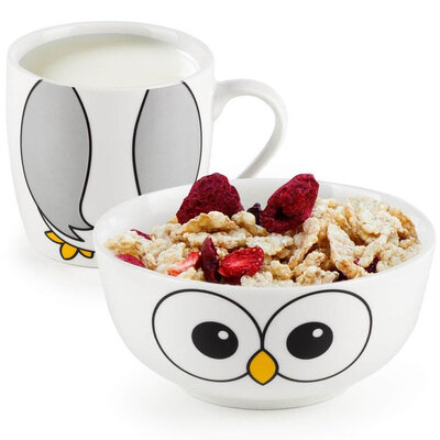 Dečiji set od porcelana Rosmarino - sovica