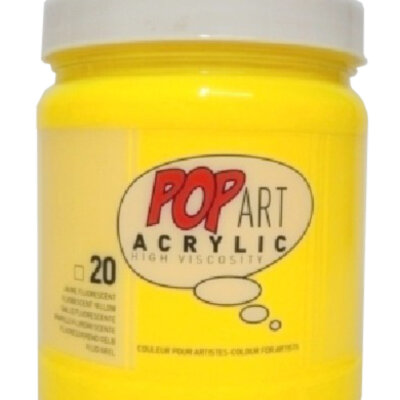 PEBEO Pop Art Acrylic High Viscosity - Akrilna boja FLUO ŽUTA 700ml 661316