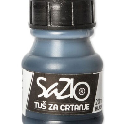 SAZIO Tuš za crtanje - crni 400gr 400100