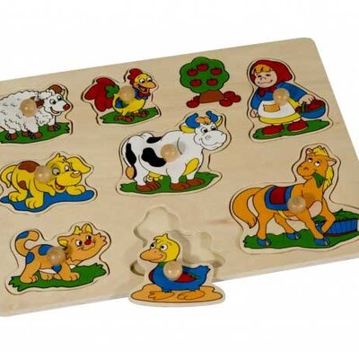 Pino Toys Drvena slagalica Farma 4312T1