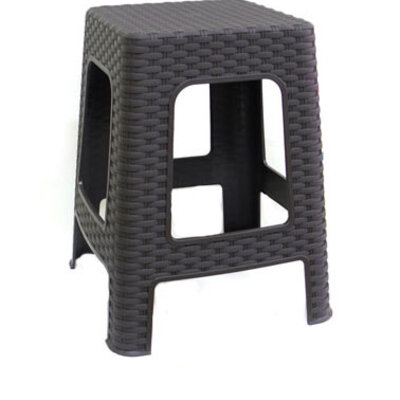 Ratan tabure 36cm crni