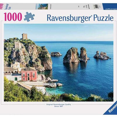 Puzzle slagalica 1000 delova Faraljoni di Skopelo Sicilija Ravensburger 12001235
