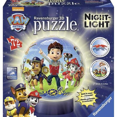 Noćna lampa od puzli Paw Patrol - Ravensburger 12187