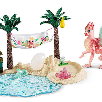 Schleich Figure Bayala - Zmajevo ostrvo s blagom 42436