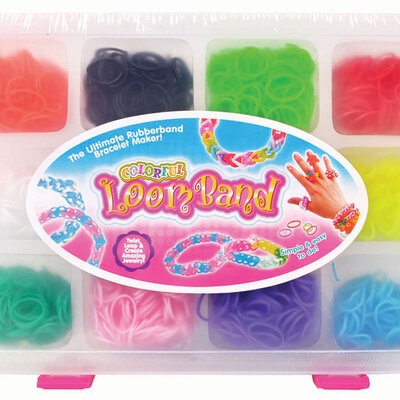 LOOM BAND Set za izradu narukvica 1800 gumica 16977