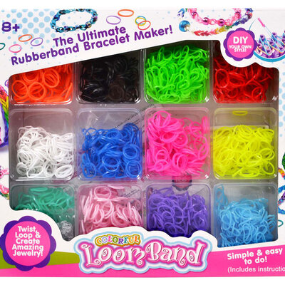 LOOM BAND Set za izradu narukvica 2400 gumica 16978
