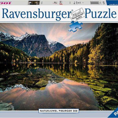 Puzzle slagalica 1000 delova Naturjuvel Piburger jezero Austrija Ravensburger 17326