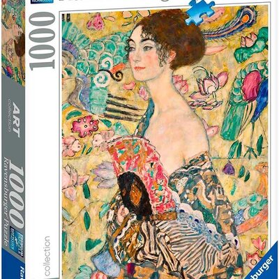 Puzzle slagalica 1000 delova Gustav Klimt - Dama sa lepezom Ravensburger ART 12001132