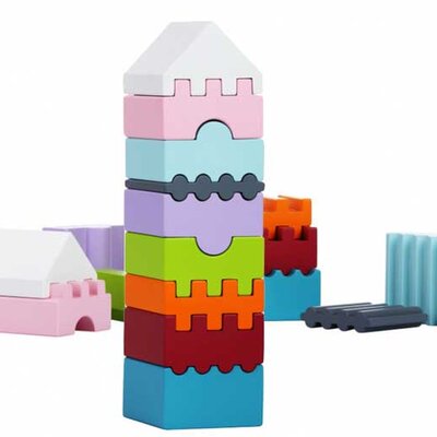 Cubika Drvena kula od 9 elemenata 11315