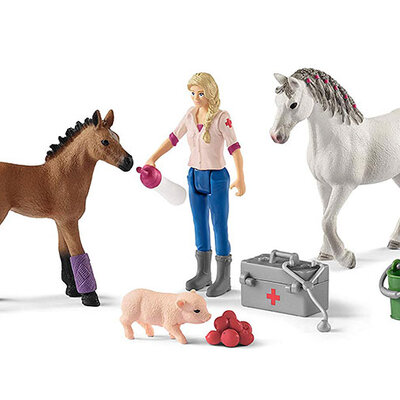 Schleich Figure Konji - Veterinar u obilasku konja 42486