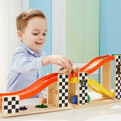 Top Bright Tobogan sa 2 trake, čekićem i lopticama 150168