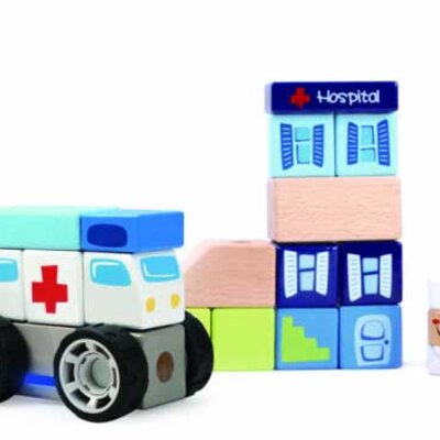 Top Bright Drveni blokovi za igru Bolnica
