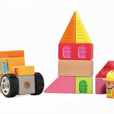 Top Bright Drveni blokovi za igru Škola