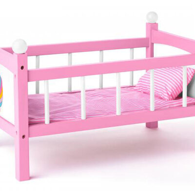 Krevetac za lutke bebe Unicorn Woodyland 91310