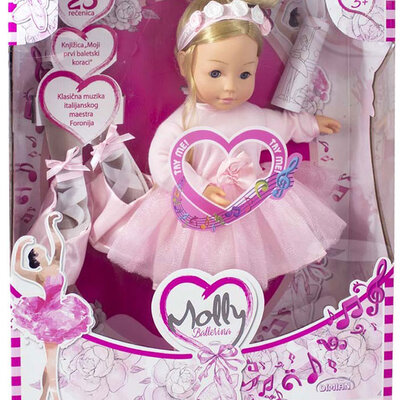 BAMBOLINA Lutka koja priča MOLLY BALERINA 40cm 100 reči - srpski DI1338