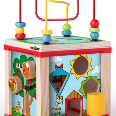 Drvena didaktička kocka Woodyland 91916