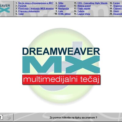 Multimedijalni kurs - Dreamweaver MX