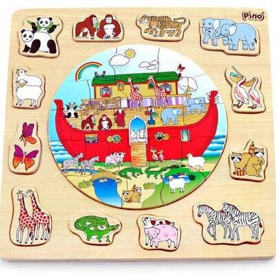 Pino Toys Drvena slagalica Nojeva barka